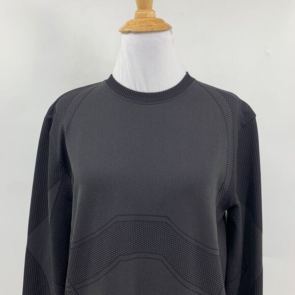 TheGivingMovement Shirt Womens Extra Large Black Sustainable Fitted Long Sleeve - Picture 3 of 11